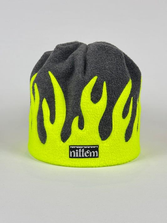 Flame Hat Gray/Yellow