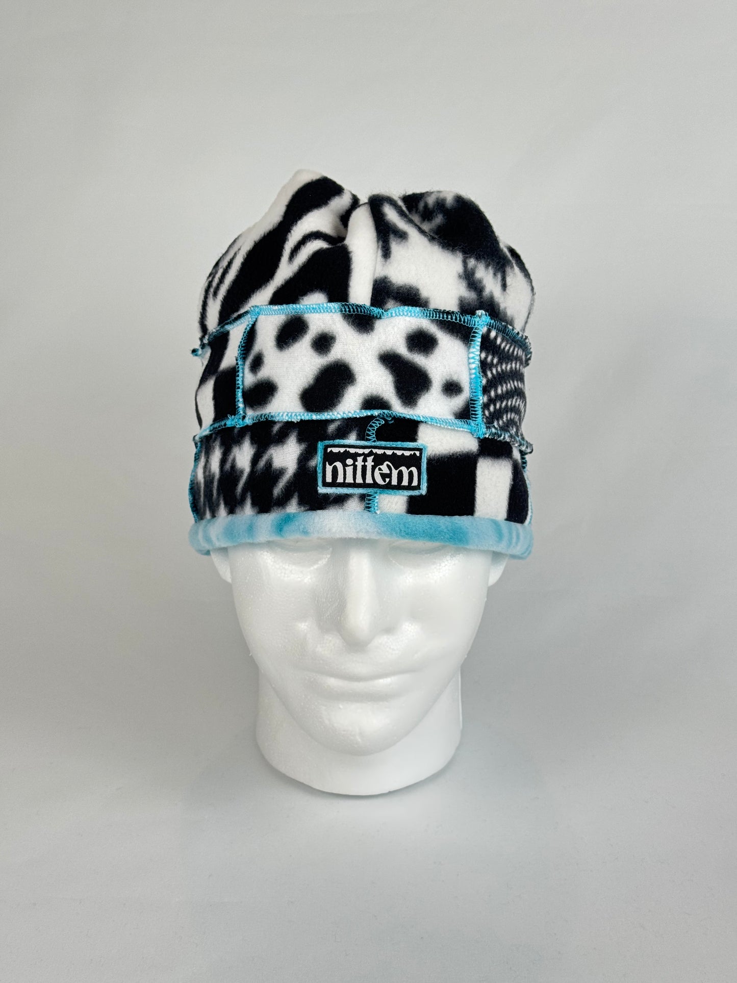 Patchwork Hat Light Blue